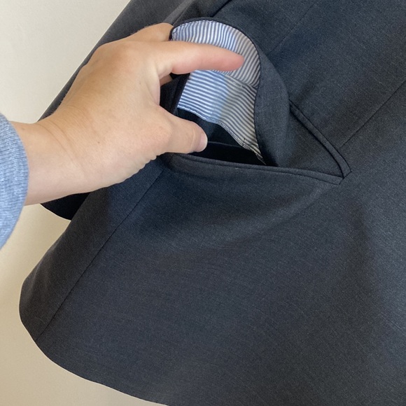 Brooks Brothers Explorer Blazer Mens 44L Gray Wool Stretch Fitzgerald Fit Travel - Picture 7 of 15